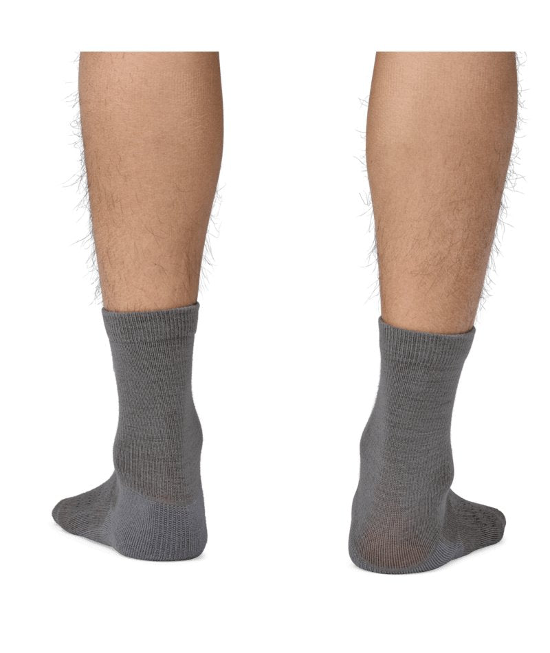 Merino Wool Blend Crew Socks in Feather Grey | Patagonia Bend