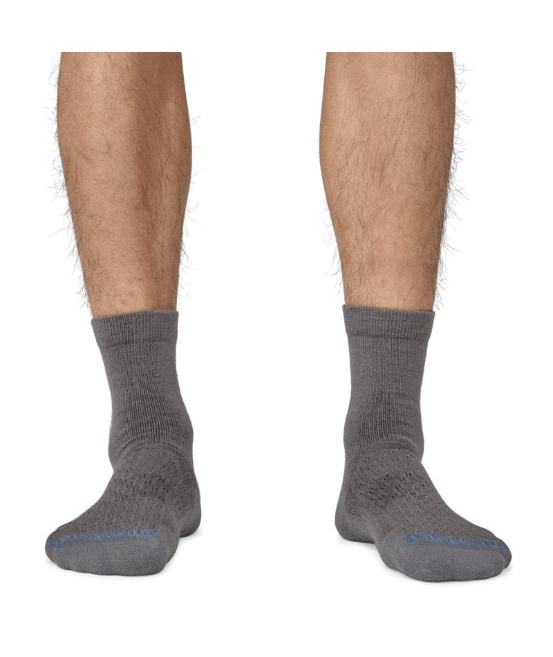 Merino Wool Blend Crew Socks in Feather Grey | Patagonia Bend