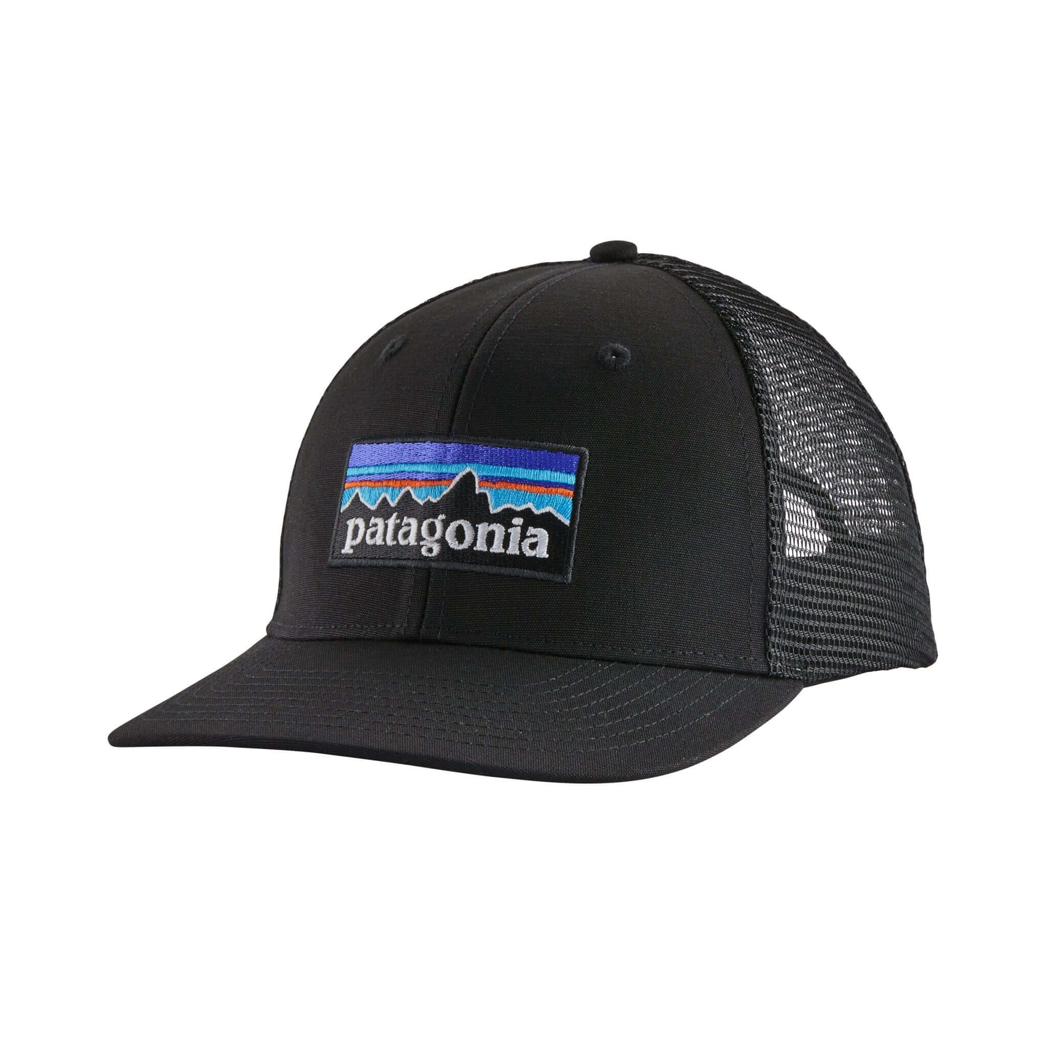 P - 6 Logo Trucker Hat in BLACK | Patagonia Bend