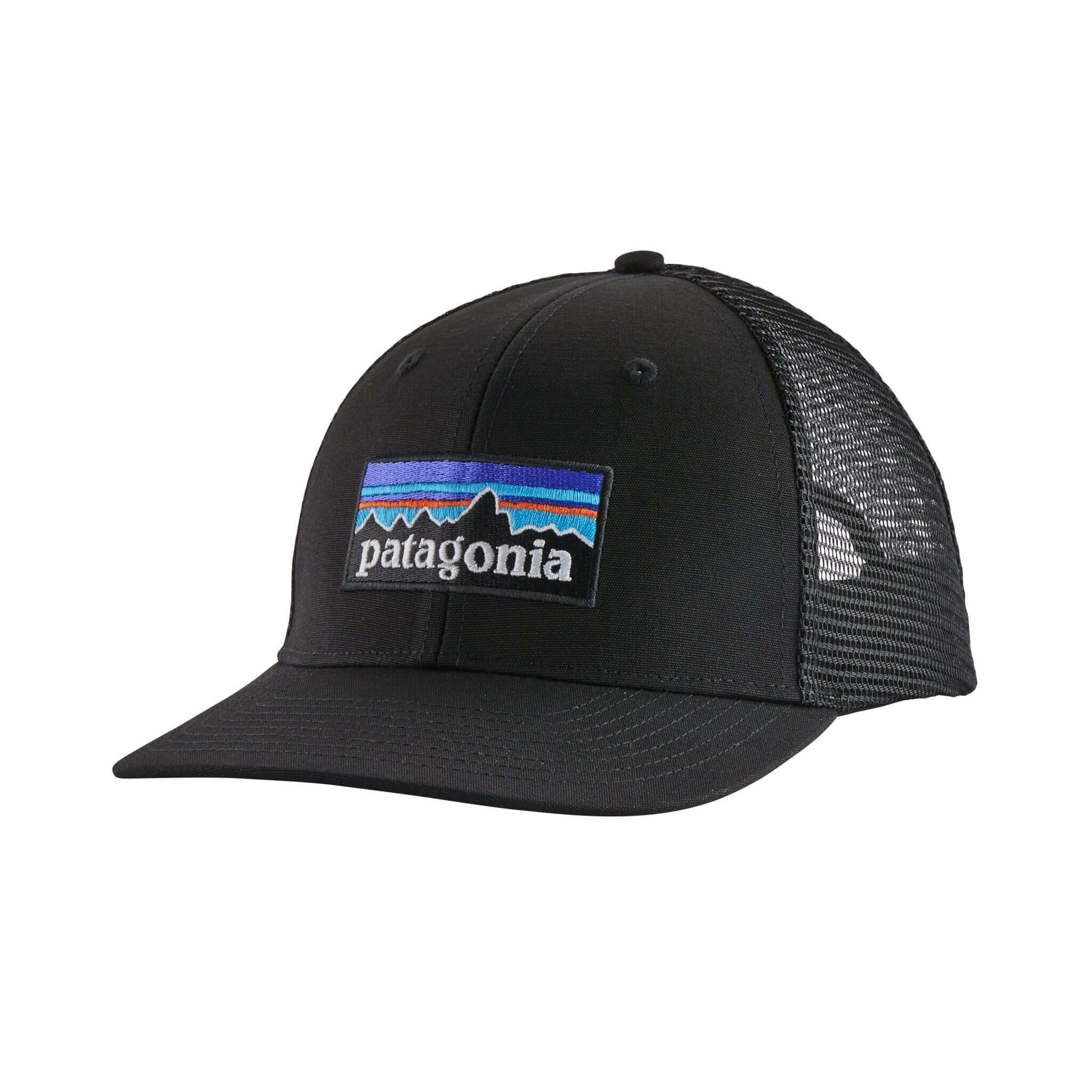 P - 6 Logo Trucker Hat in Black | Patagonia Bend