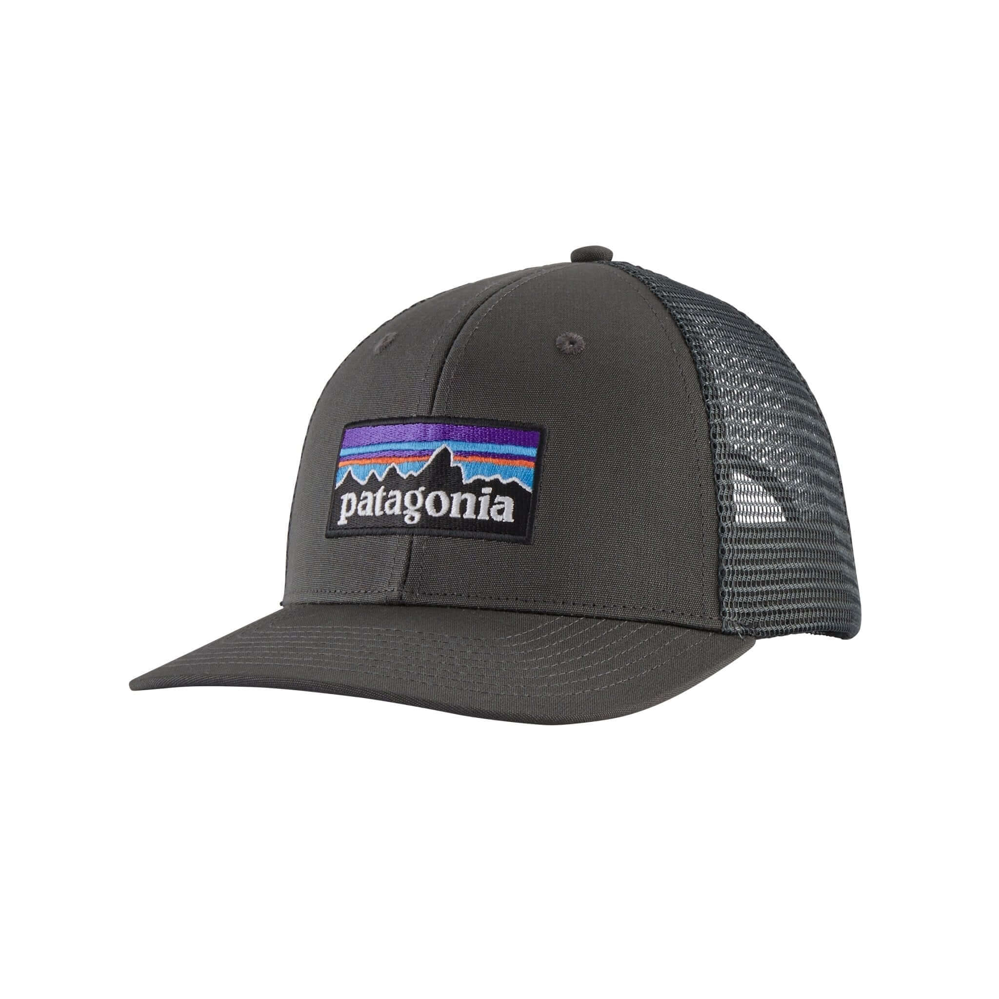 P - 6 Logo Trucker Hat in Forge Grey | Patagonia Bend