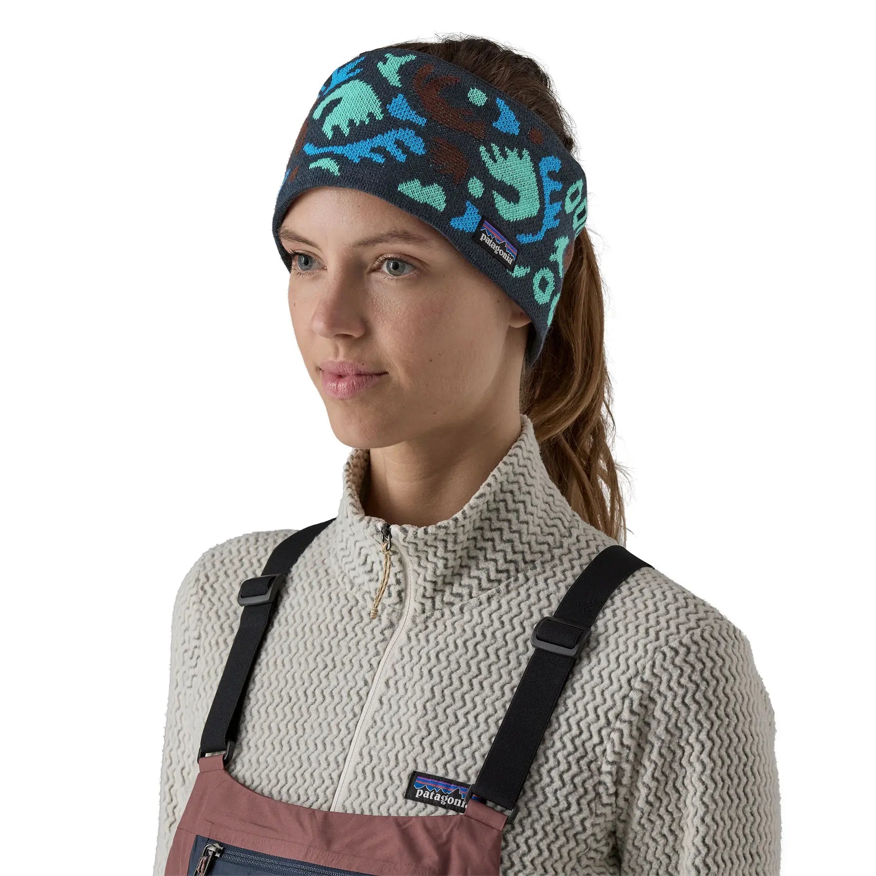 Powder Town Headband in Across Oceans: Smolder Blue | Patagonia Bend