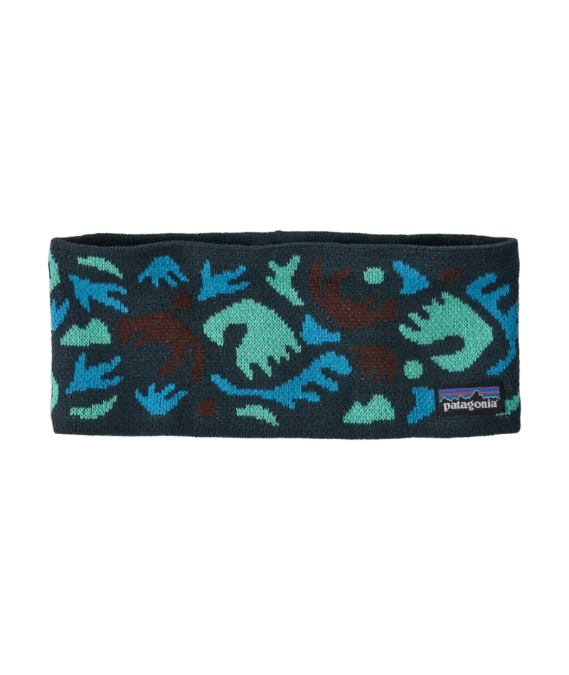 Powder Town Headband in Across Oceans: Smolder Blue | Patagonia Bend