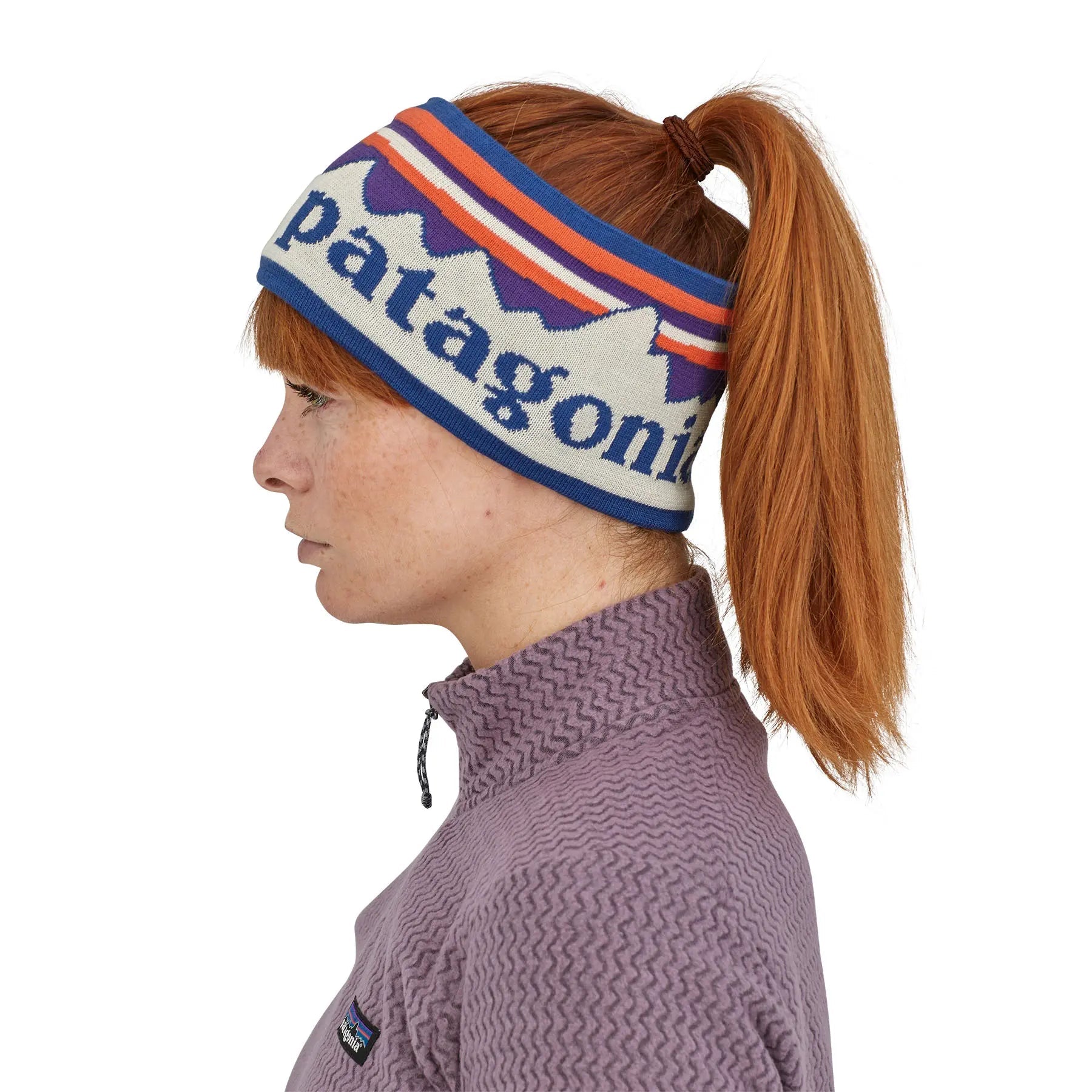 Powder Town Headband in Fitz Roy Sunrise Knit: Birch White | Patagonia Bend