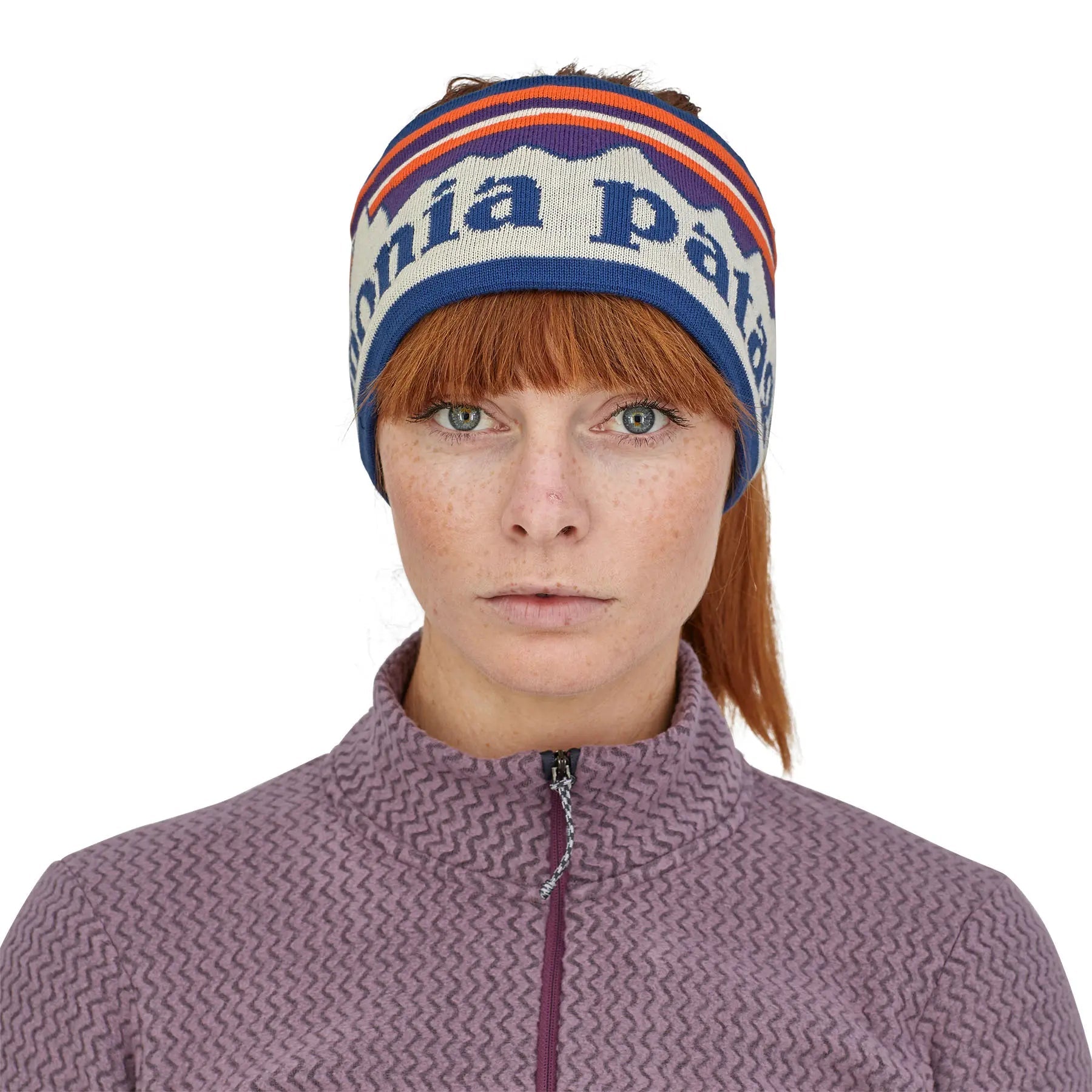 Powder Town Headband in Fitz Roy Sunrise Knit: Birch White | Patagonia Bend