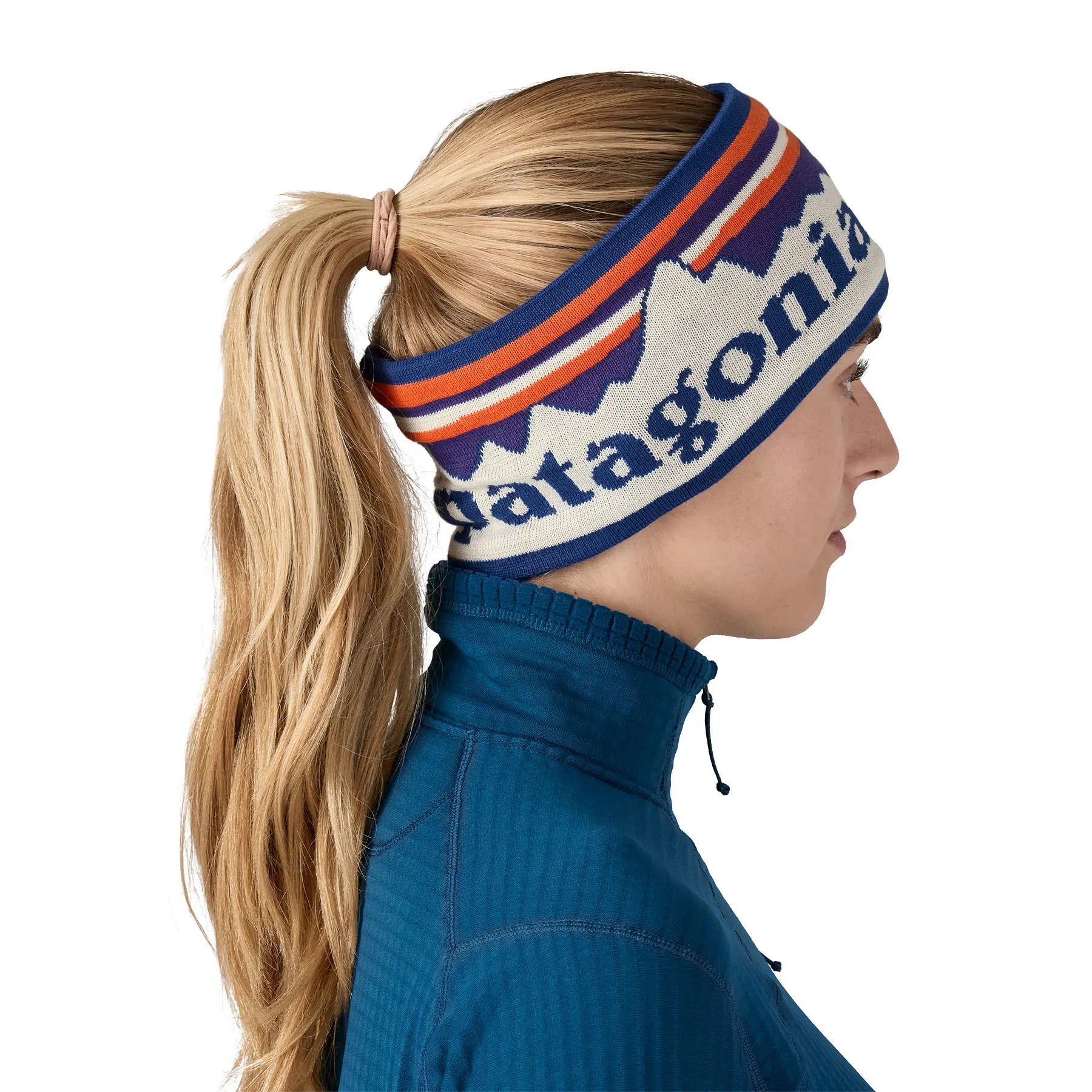 Powder Town Headband in Fitz Roy Sunrise Knit: Birch White | Patagonia Bend