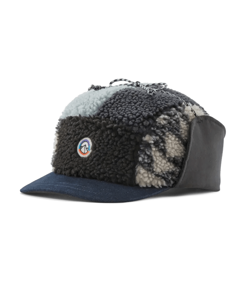 Range Earflap Cap in Synched Flight Small: Natural | Patagonia Bend