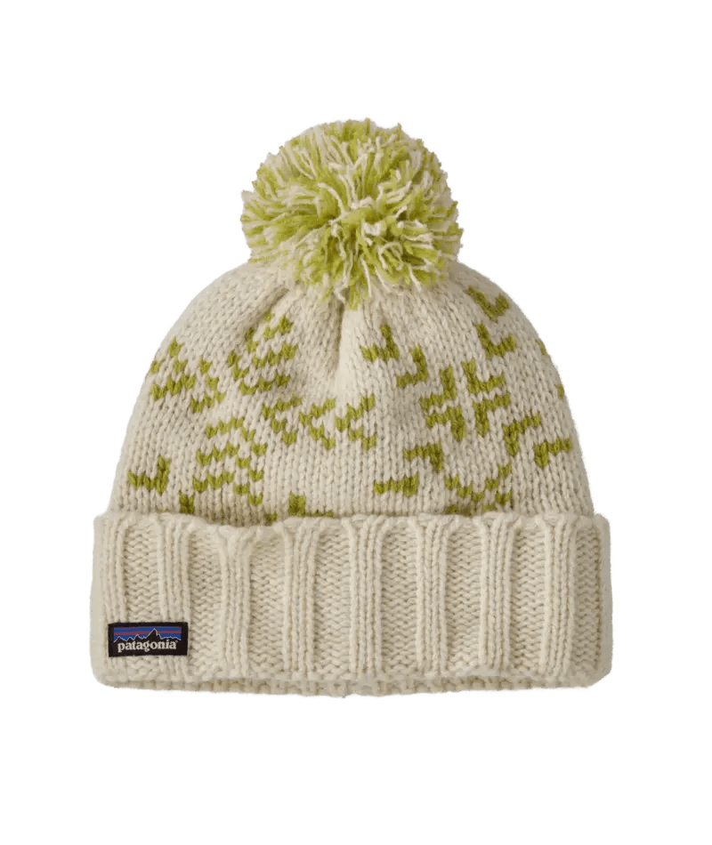 Snowbelle Beanie in Evergreen Flakes: Birch White | Patagonia Bend