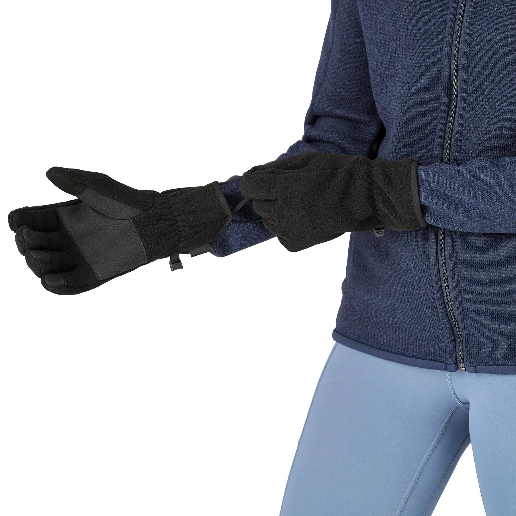 Synchilla™ Gloves in Black | Patagonia Bend