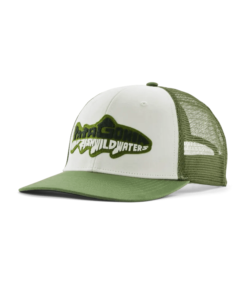 Take a Stand Trucker Hat in Wild Waterline: Terrain Green | Patagonia Bend