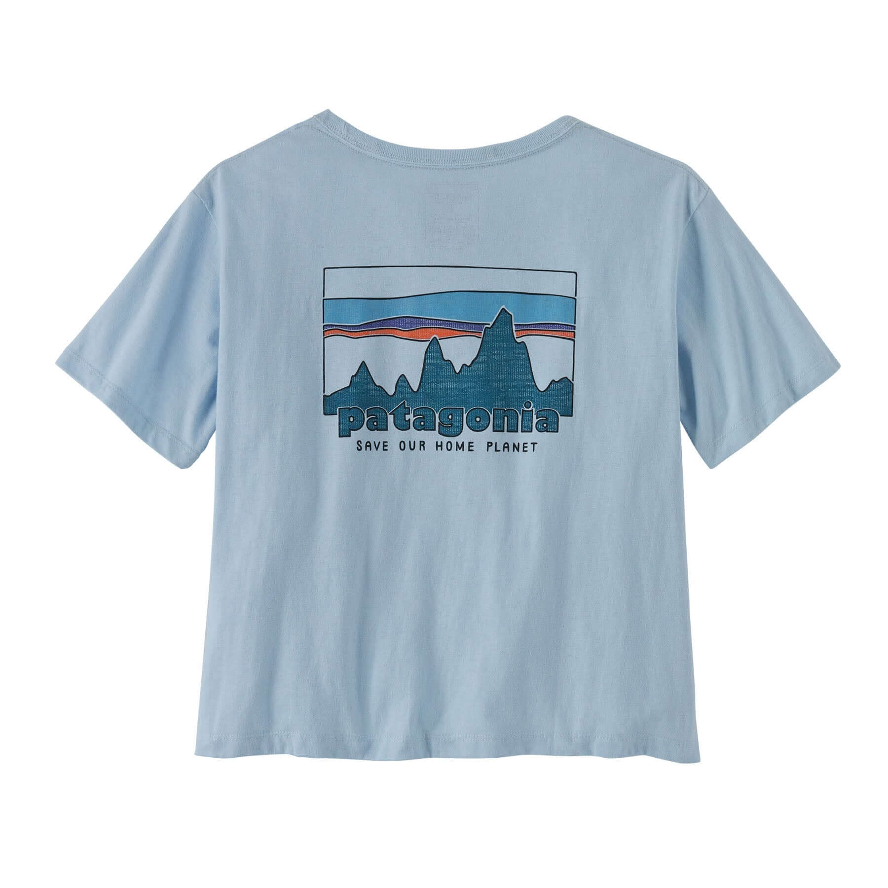 Women's '73 Skyline Easy Cut Responsibili - Tee in Chilled Blue | Patagonia Bend