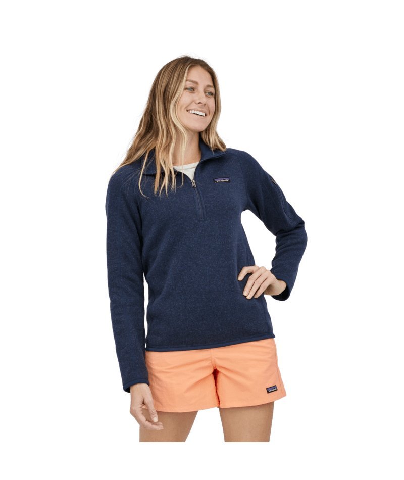 Women's Better Sweater® 1/4 - Zip in New Navy | Patagonia Bend