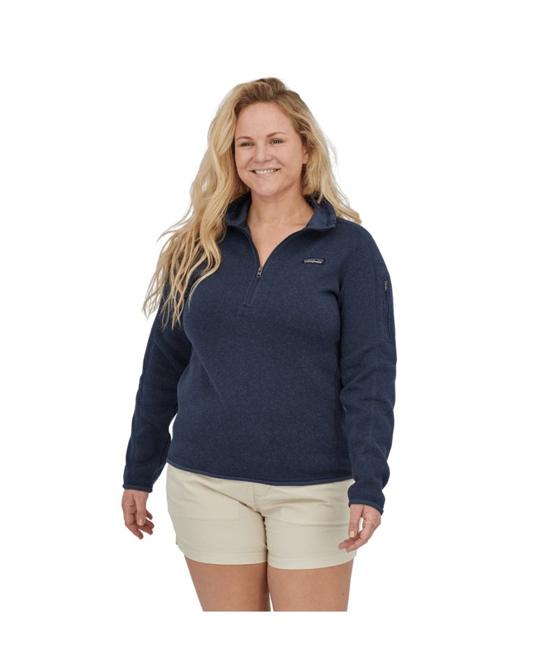 Women's Better Sweater® 1/4 - Zip in New Navy | Patagonia Bend