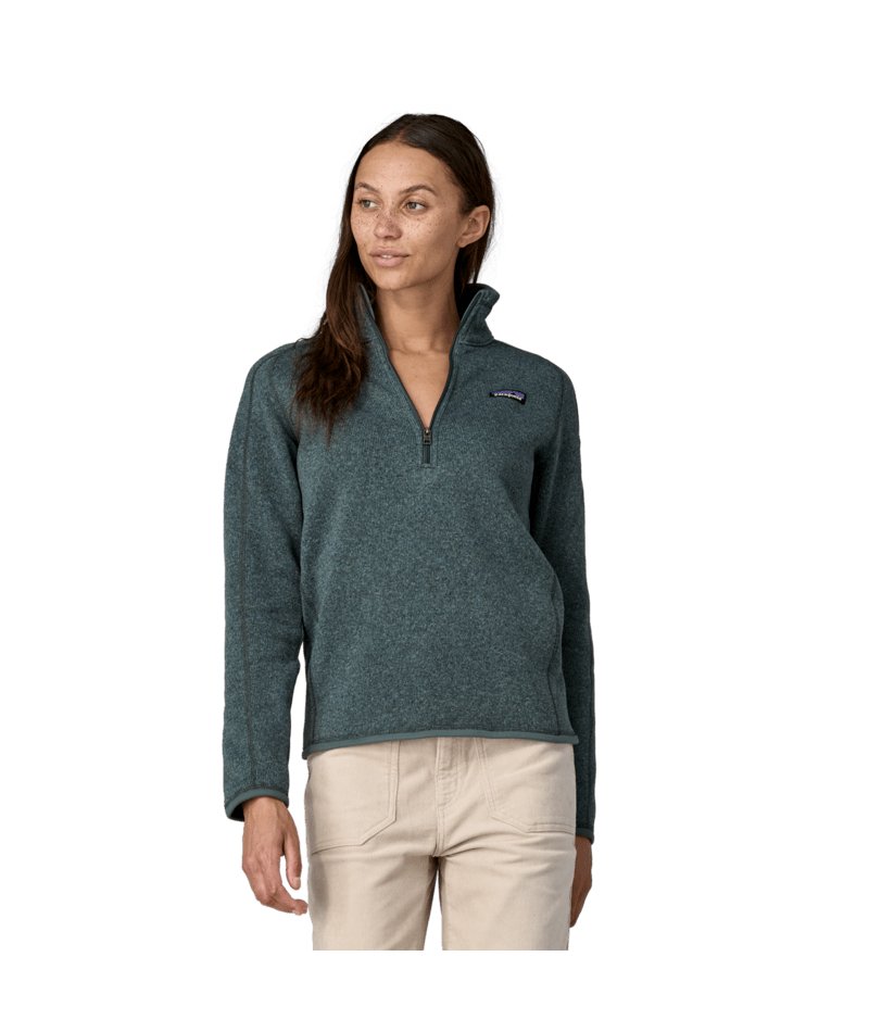 Women's Better Sweater 1/4 Zip in NOUVEAU GREEN | Patagonia Bend