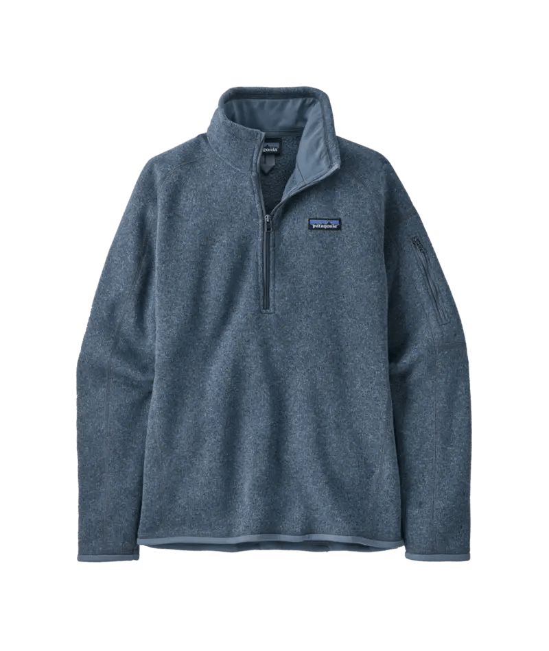 Women's Better Sweater® 1/4 - Zip in Utility Blue | Patagonia Bend