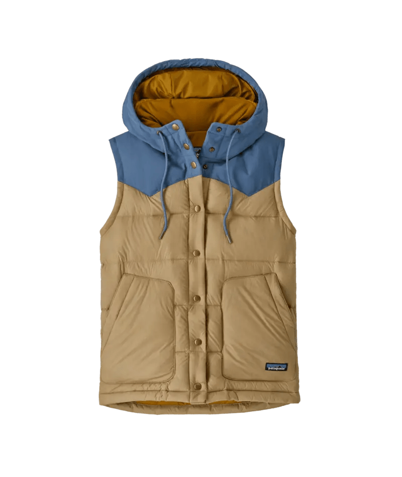 Women's Bivy Hooded Vest in Classic Tan | Patagonia Bend