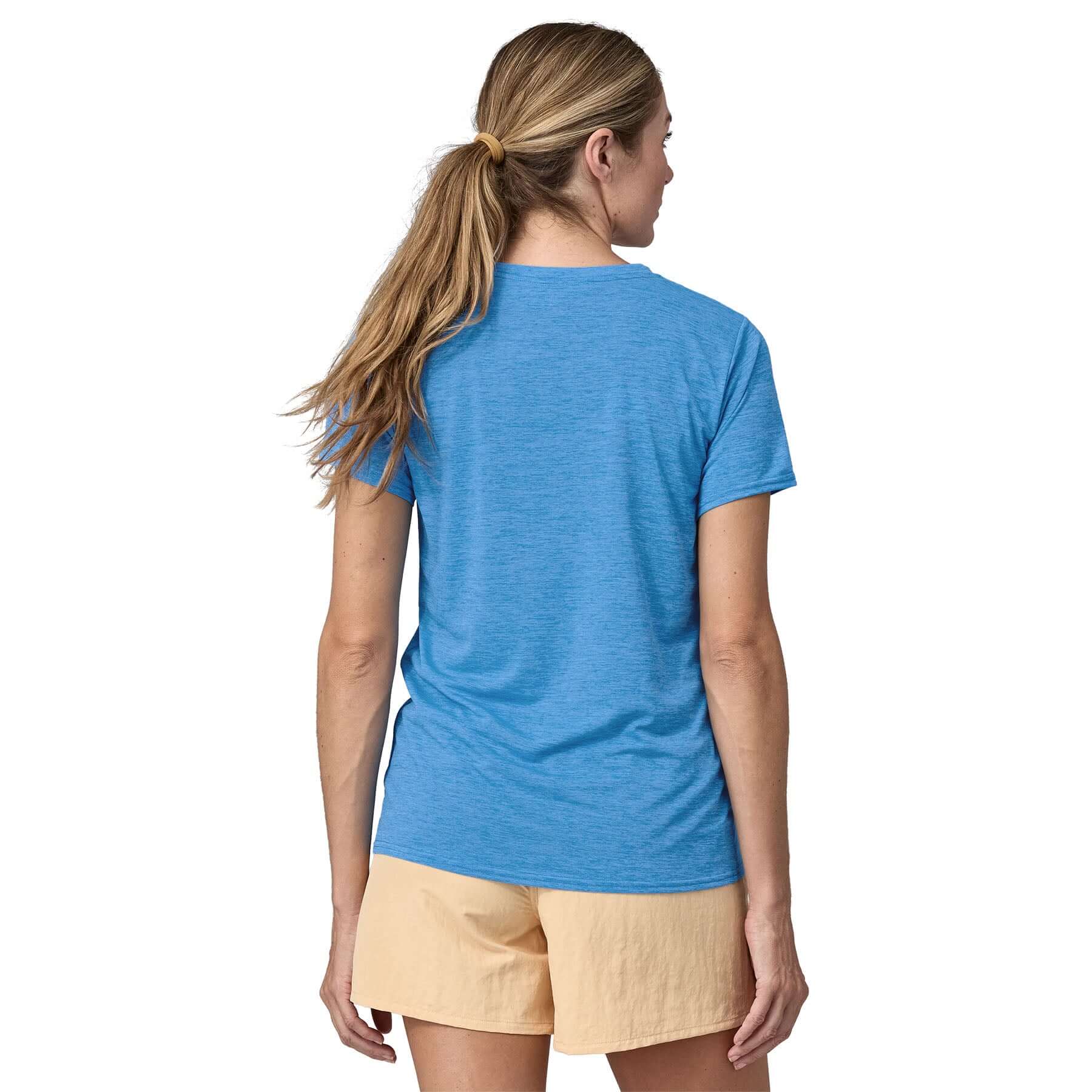 Women's Capilene® Cool Daily Graphic Shirt - Waters in Sunrise Rollers: Vessel Blue X - Dye | Patagonia Bend