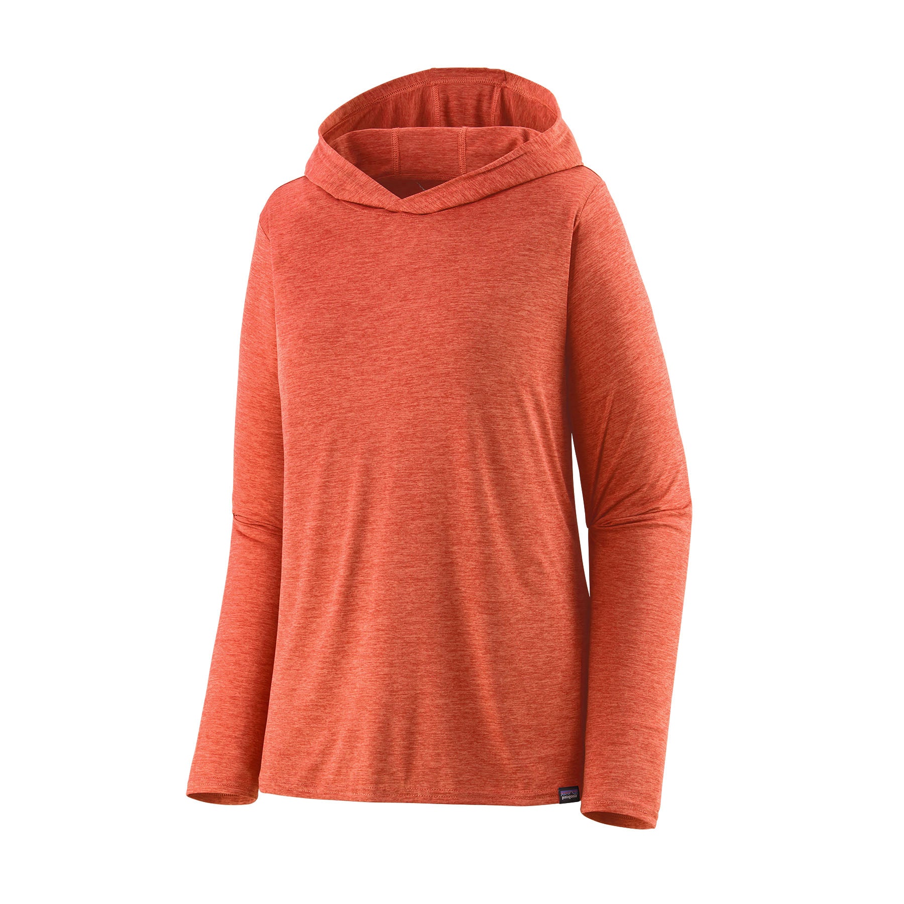 Women's Capilene® Cool Daily Hoody in Pimento Red - Coho Coral X - Dye | Patagonia Bend
