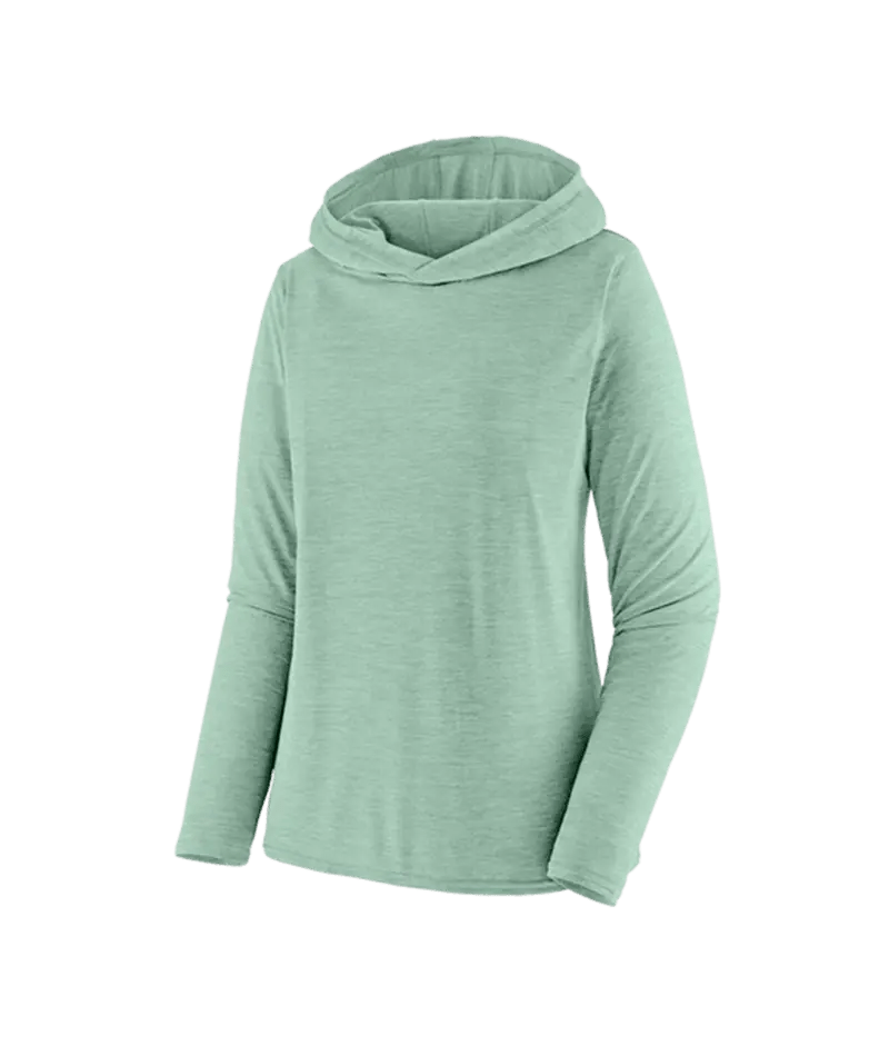 Women's Capilene® Cool Daily Hoody in Rinsed Green - Dark Rinsed Green X - Dye | Patagonia Bend