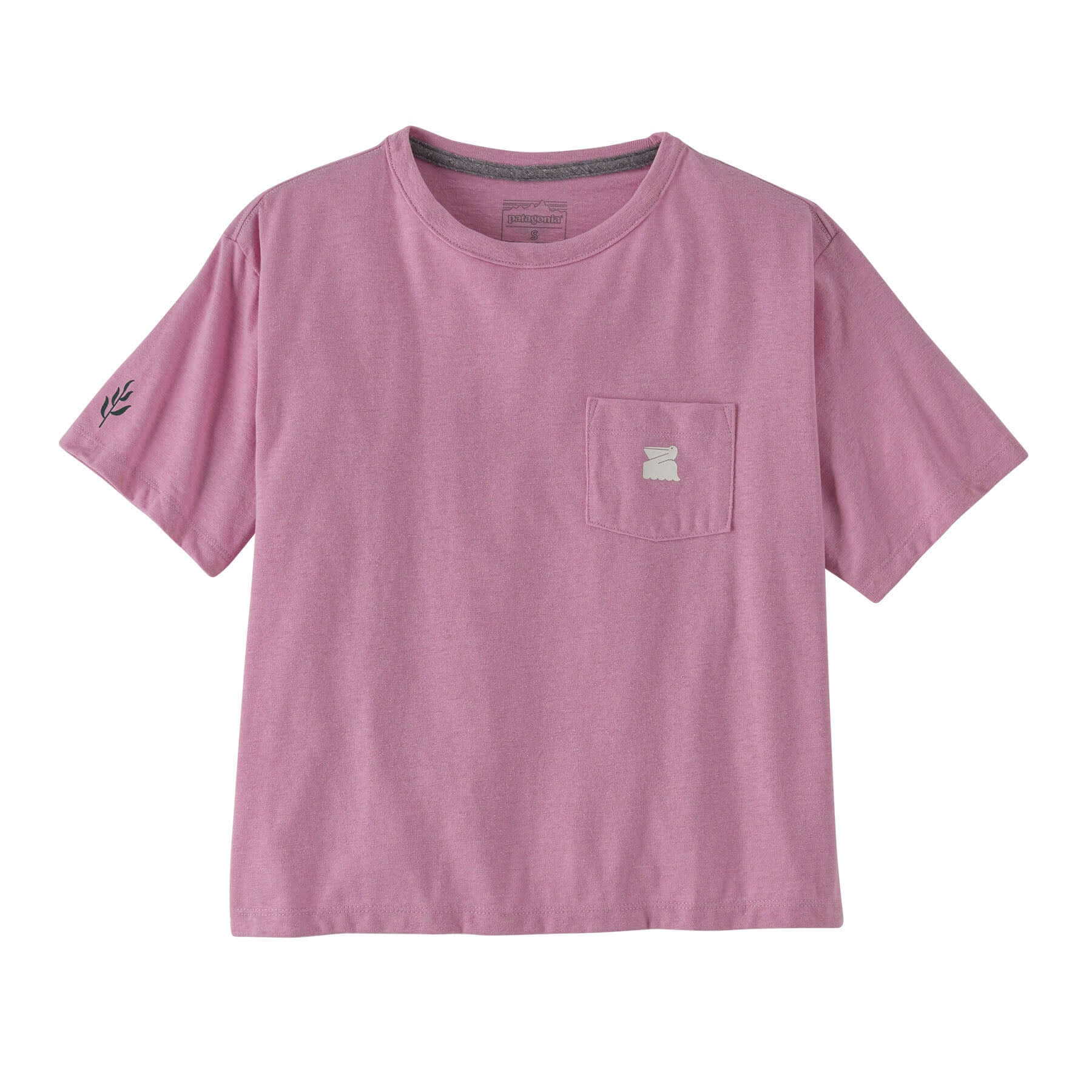 Women's Channel Islands Easy Cut Pocket Responsibili - Tee in Milkweed Mauve | Patagonia Bend