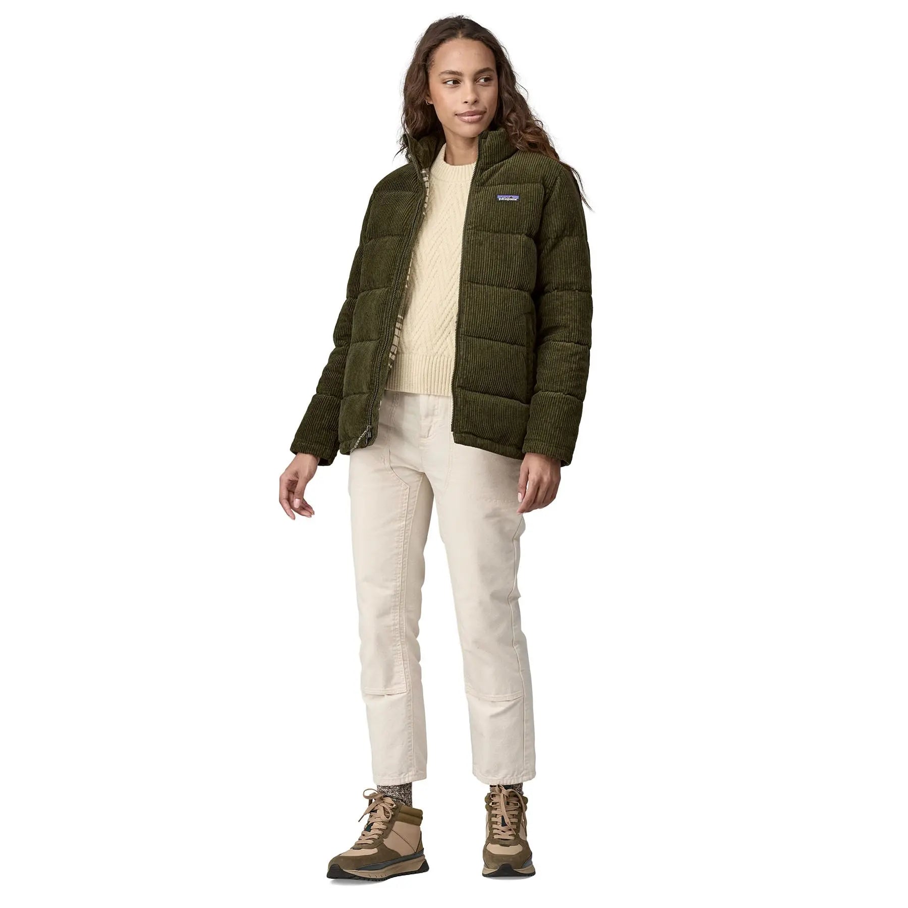 Women's Cord Fjord Coat in Pine Needle Green | Patagonia Bend