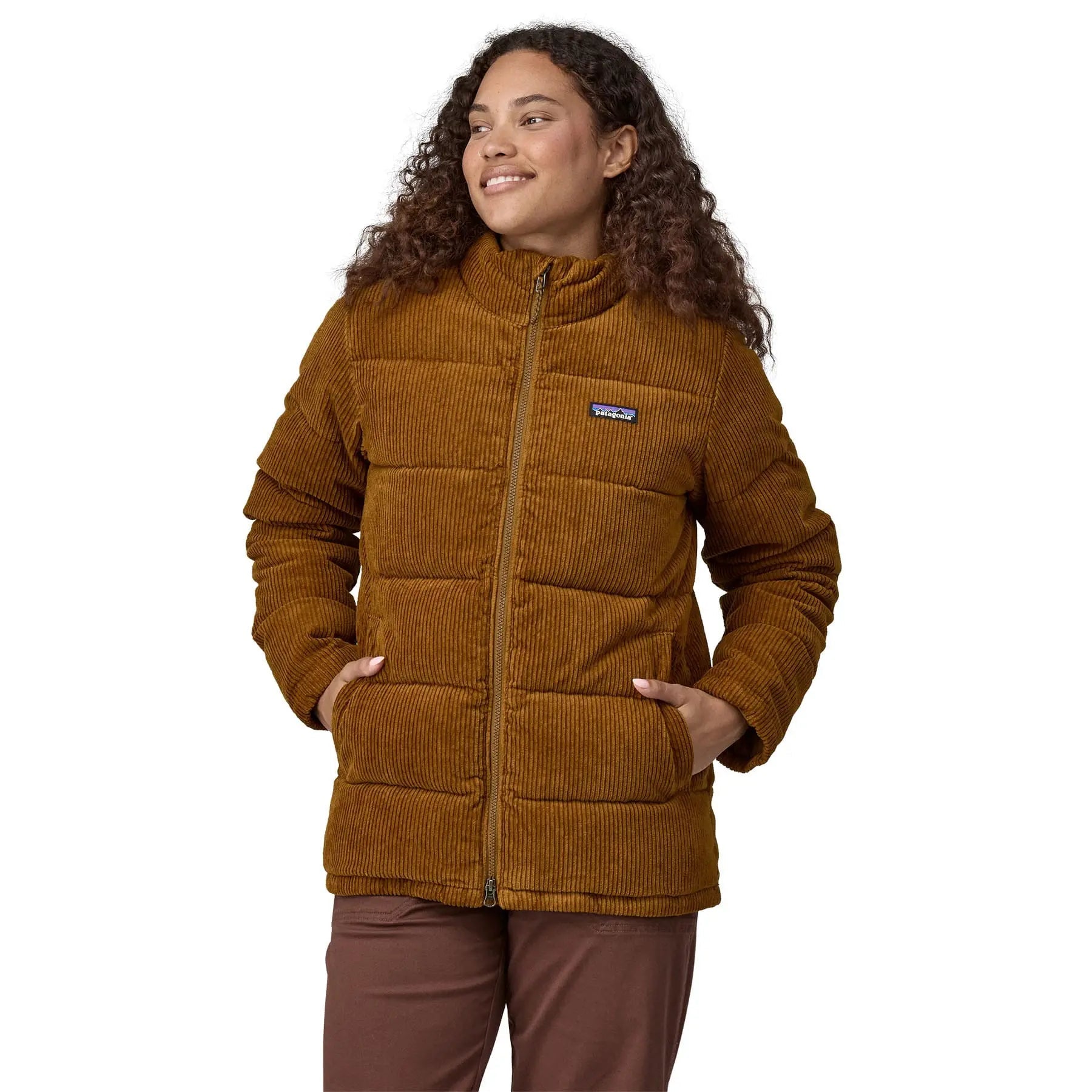 Women's Cord Fjord Coat in Shelter Brown | Patagonia Bend