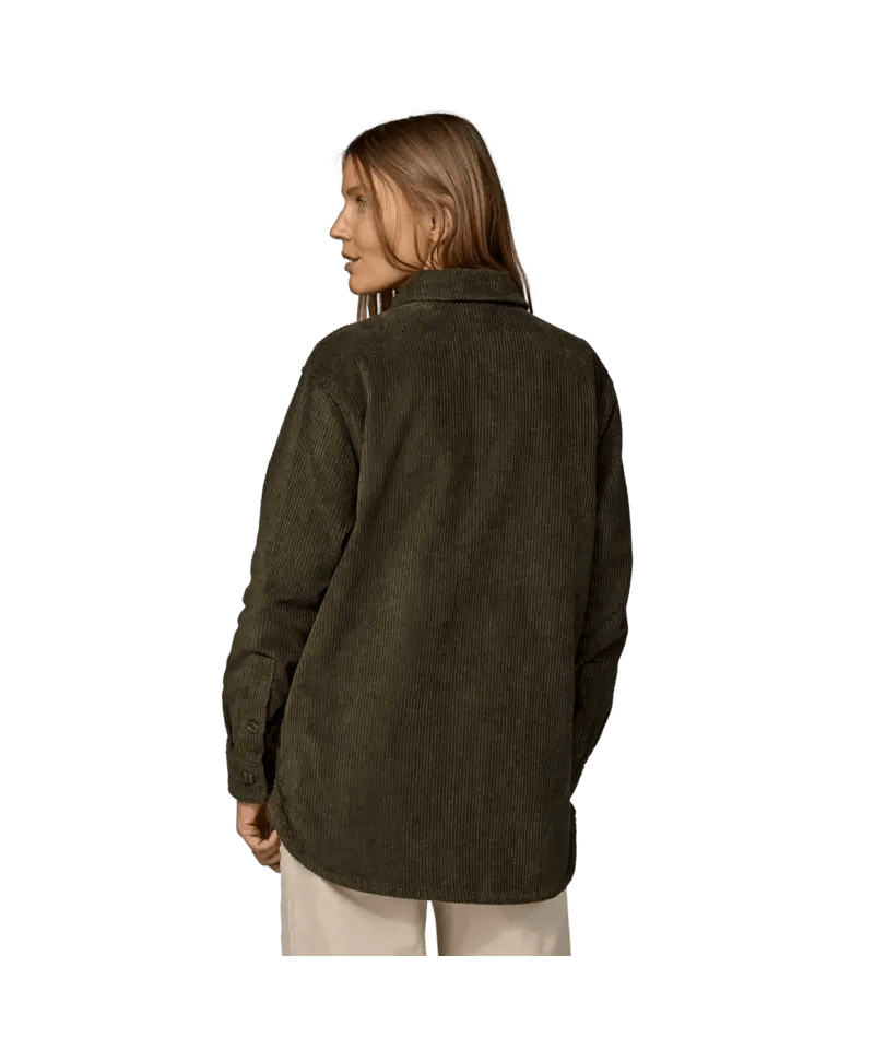 Women's Corduroy Overshirt Jacket in Pine Needle Green | Patagonia Bend