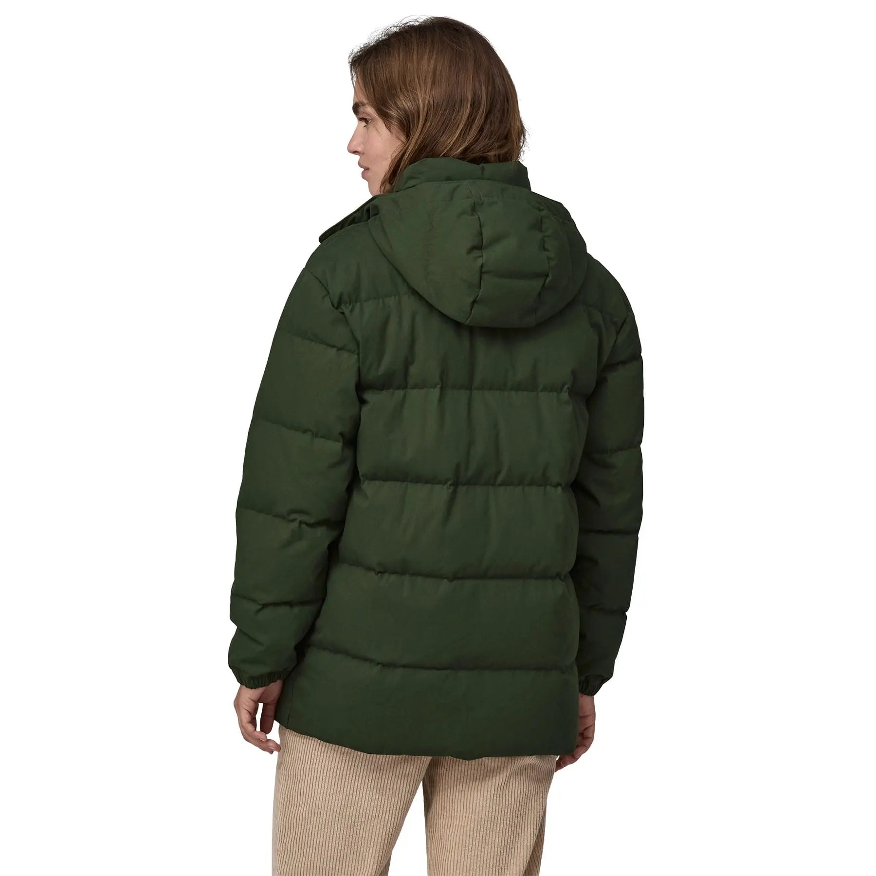 Women's Cotton Down Parka in Torrey Pine Green | Patagonia Bend