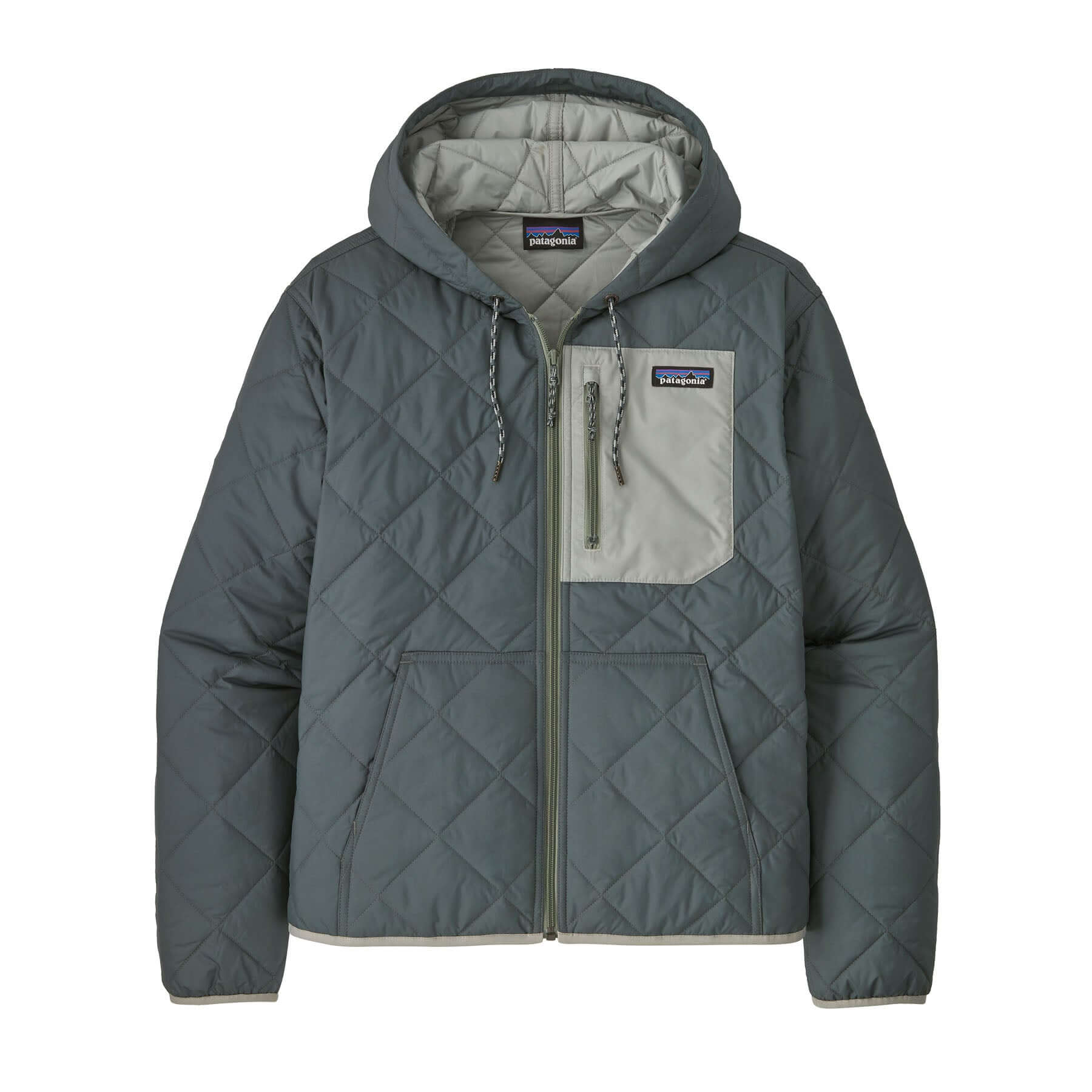 Women's Diamond Quilted Bomber Hoody in NOUVEAU GREEN | Patagonia Bend