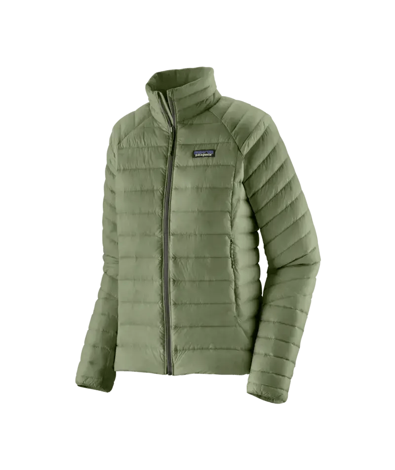 Women's Down Sweater in Terrain Green | Patagonia Bend