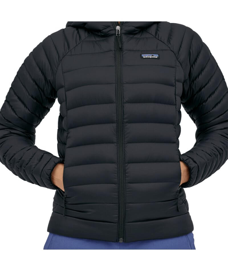 Women's Down Sweater Hoody in Black | Patagonia Bend