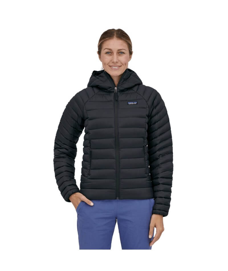 Women's Down Sweater Hoody in Black | Patagonia Bend