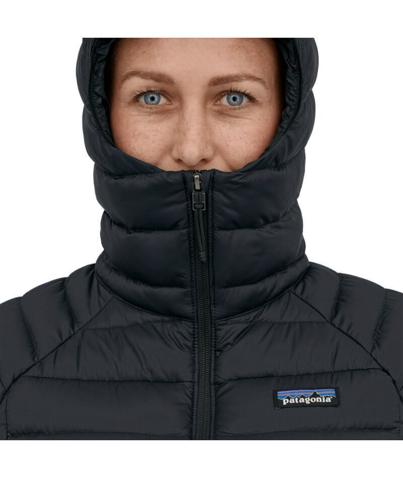 Women's Down Sweater Hoody in Black | Patagonia Bend