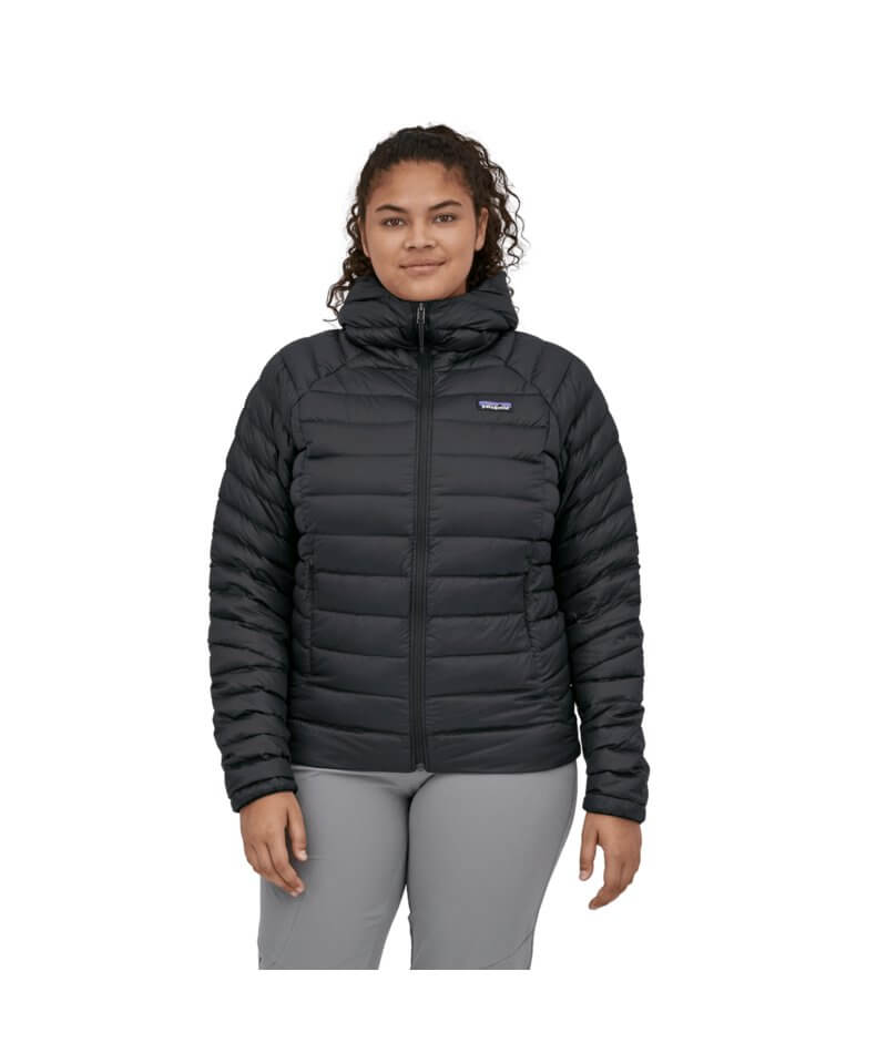 Women's Down Sweater Hoody in Black | Patagonia Bend