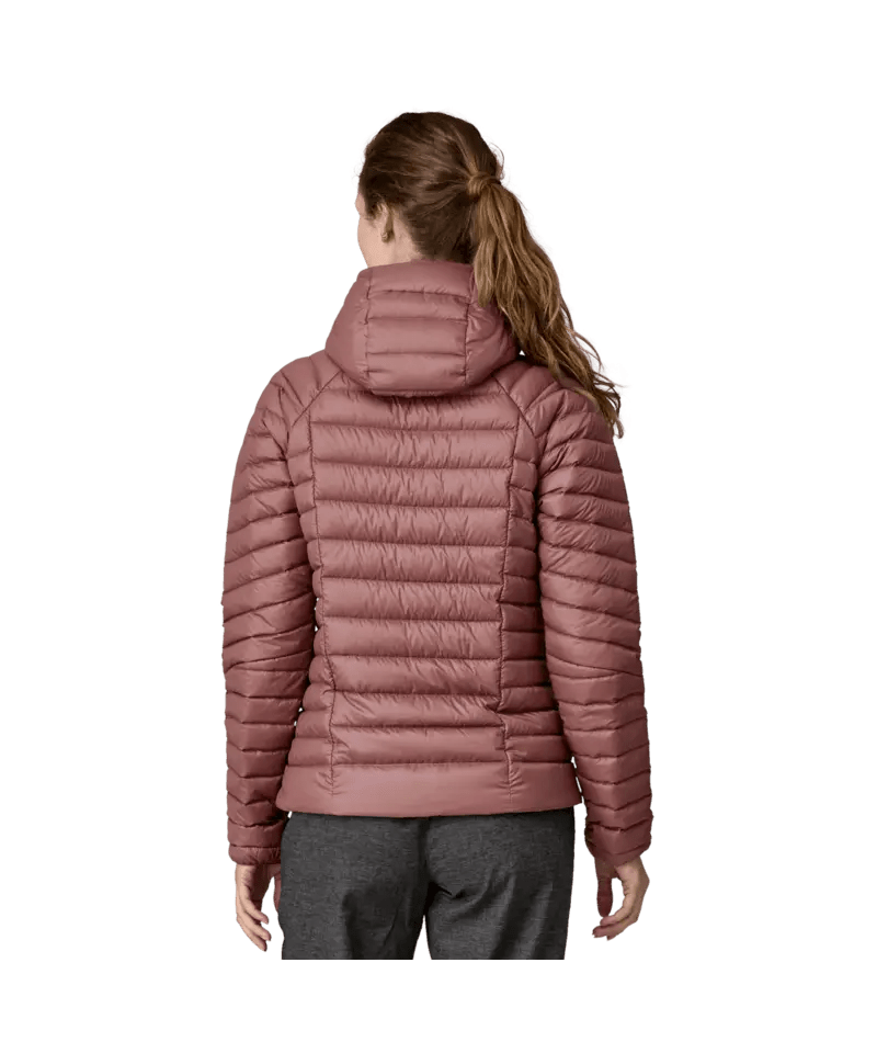 Women's Down Sweater Hoody in Dulse Mauve | Patagonia Bend