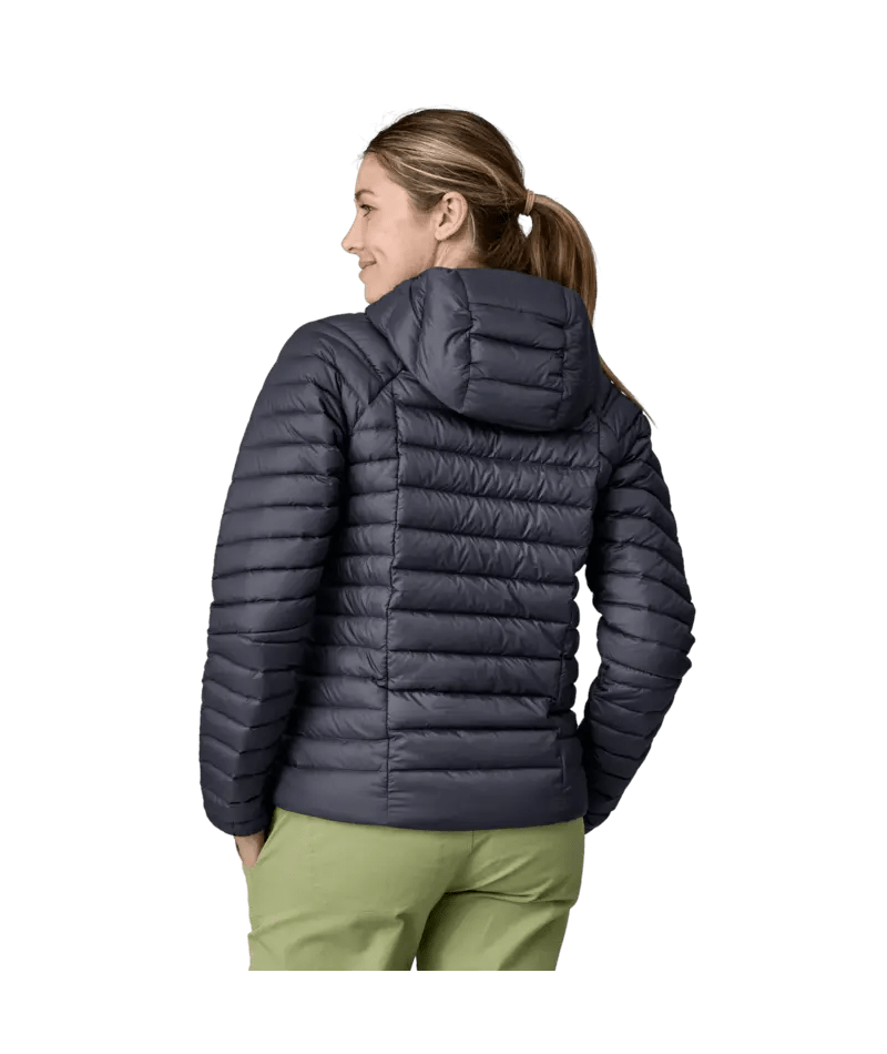 Women's Down Sweater Hoody in Smolder Blue | Patagonia Bend