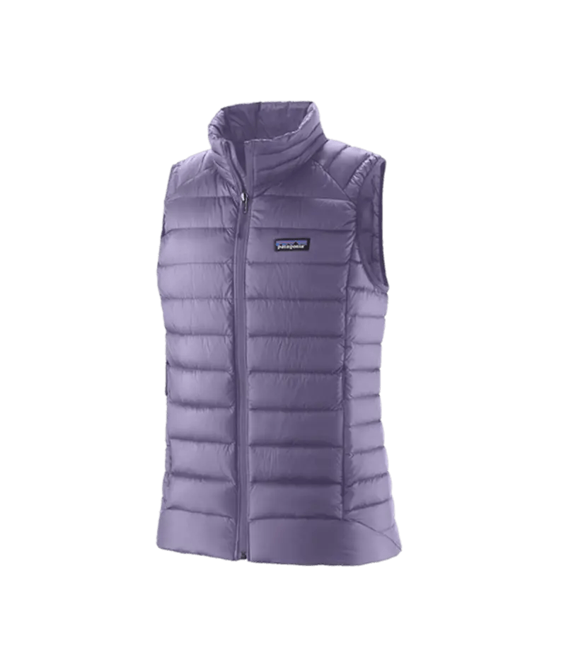 Women's Down Sweater Vest in Concrete Purple | Patagonia Bend