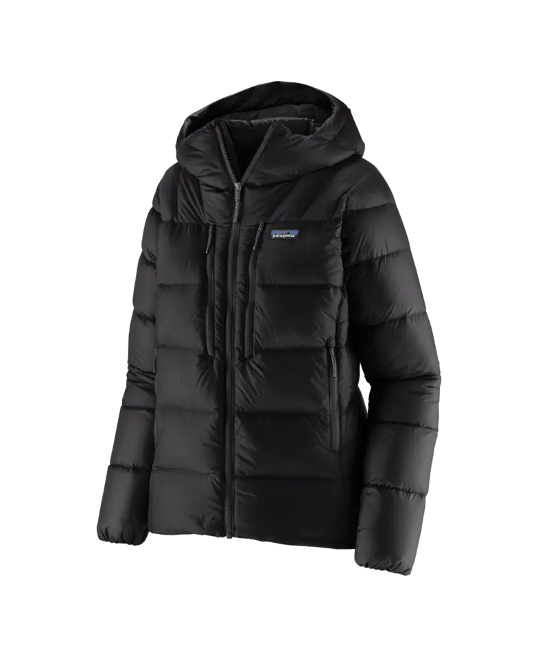 Women's Fitz Roy Down Hoody in Black | Patagonia Bend