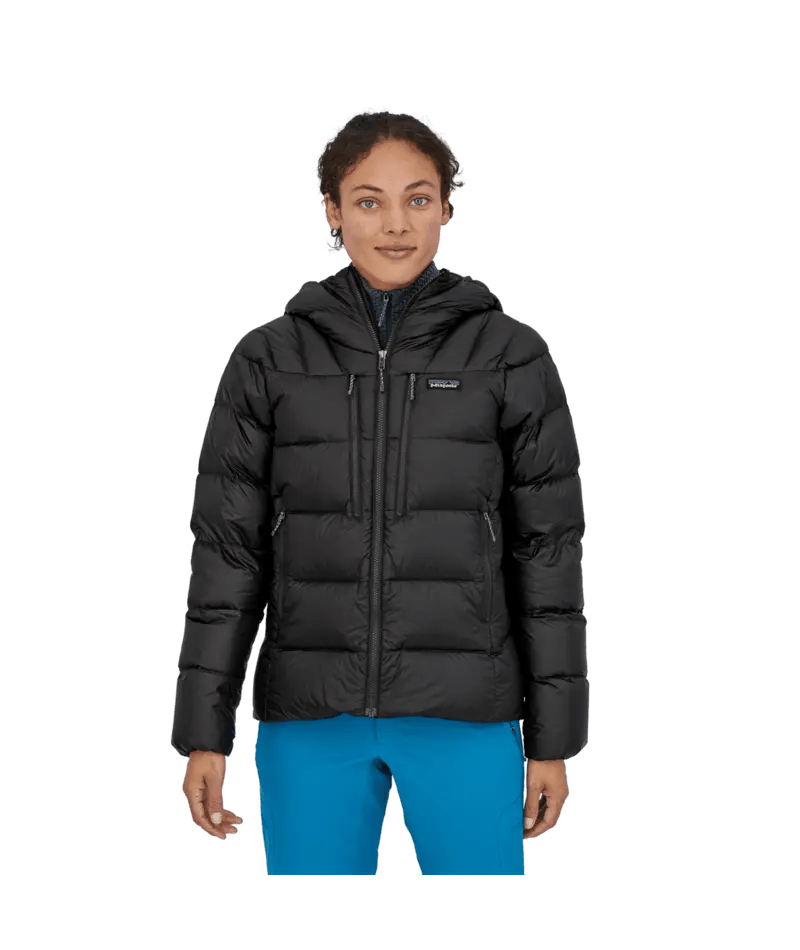 Women's Fitz Roy Down Hoody in Black | Patagonia Bend