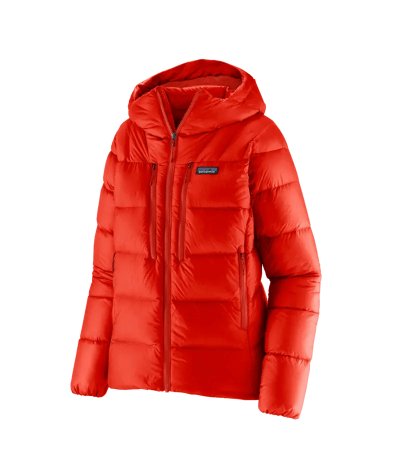 Women's Fitz Roy Down Hoody in Madder Red | Patagonia Bend