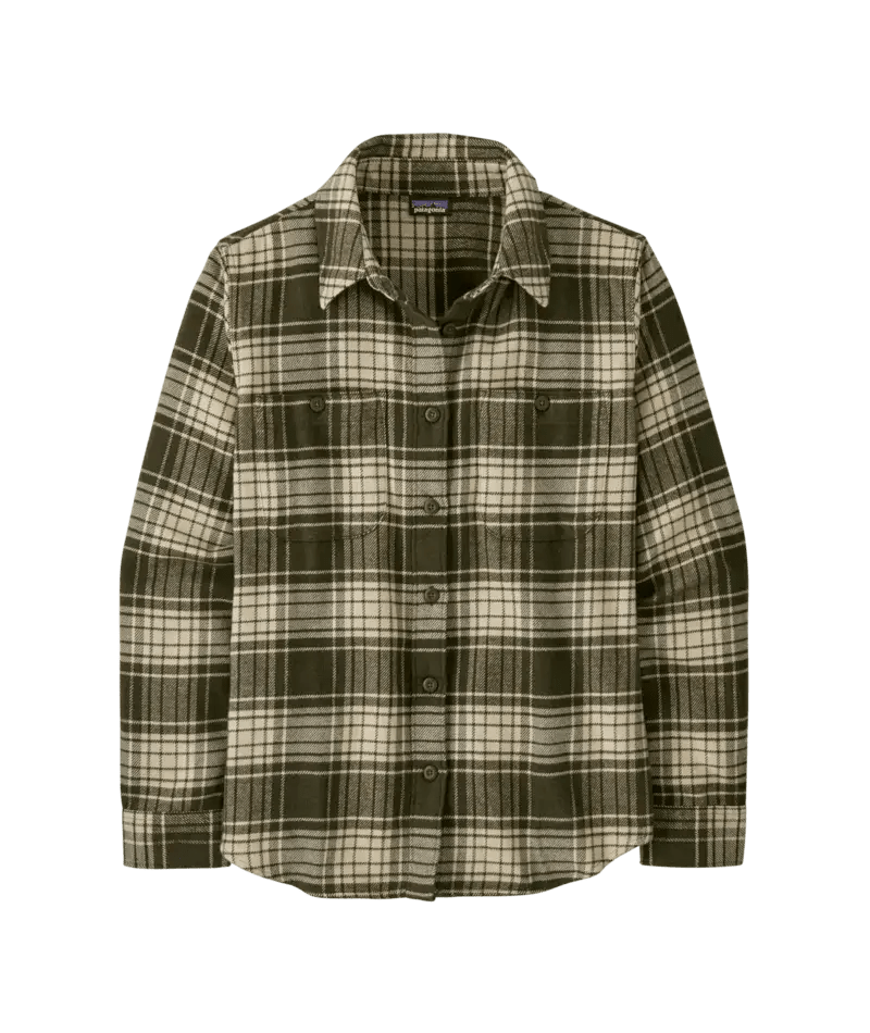 Women's Fjord Flannel Shirt in Cascade: Pine Needle Green | Patagonia Bend