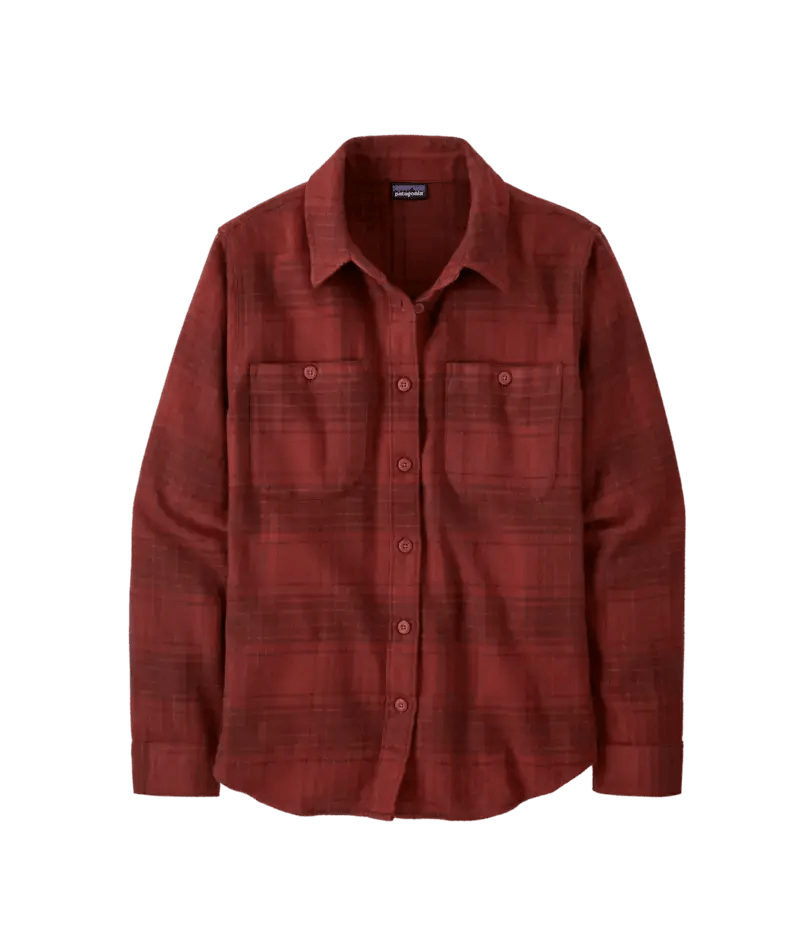 Women's Fjord Flannel Shirt in Cascade: Oxide Red | Patagonia Bend