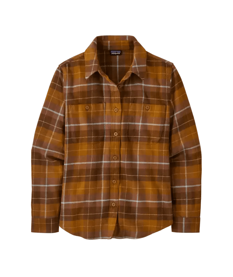 Women's Fjord Flannel Shirt in Happy Camper: Shelter Brown | Patagonia Bend