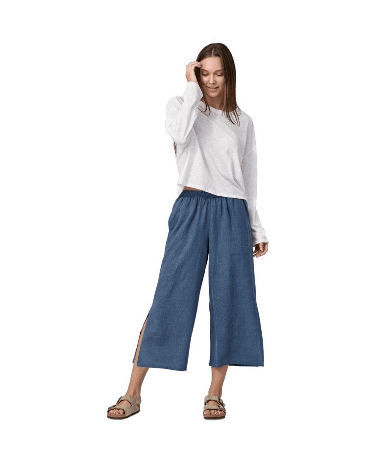 Women's Garden Island Pants in Whole Weave: Utility Blue | Patagonia Bend