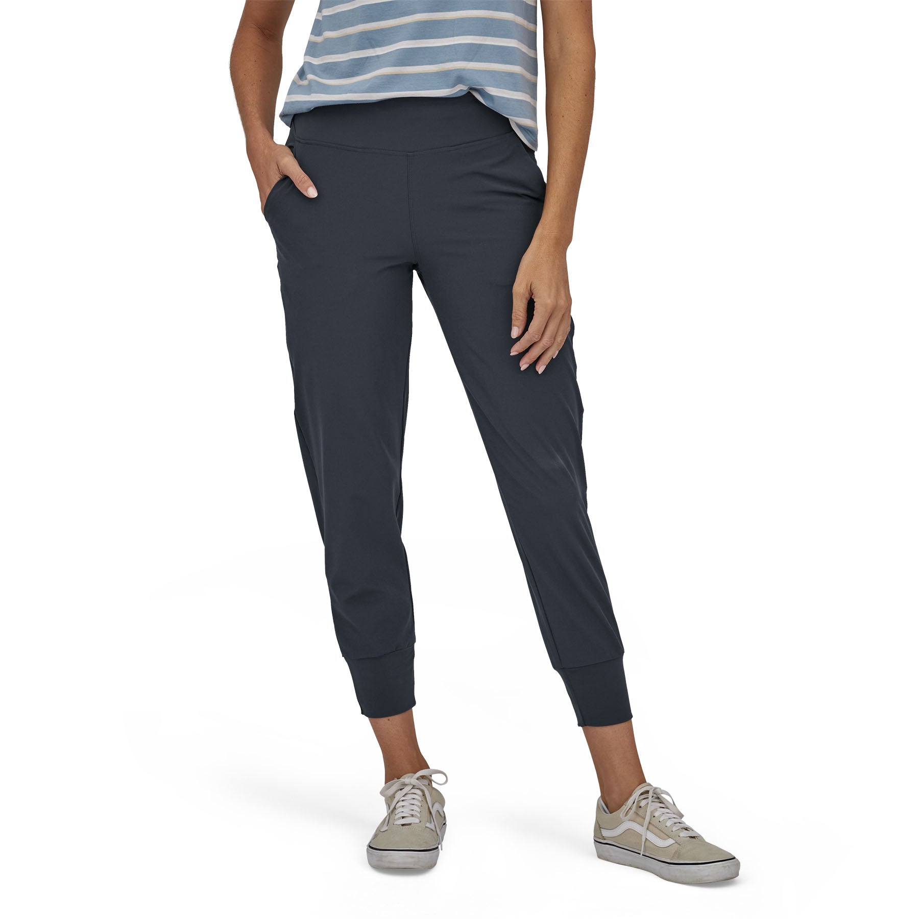 Women's Happy Hike Studio Pants in Ink Black | Patagonia Bend