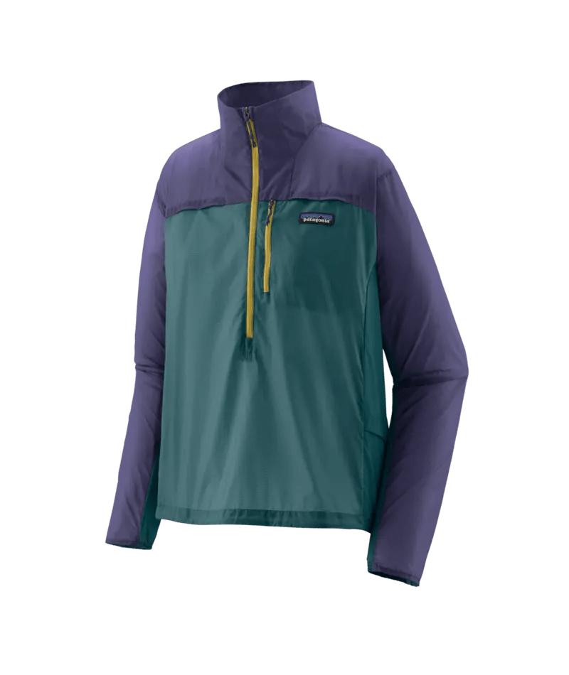 Women's Houdini Stash 1/2 Zip Pullover in Wetland Blue w/Solstice Purple | Patagonia Bend