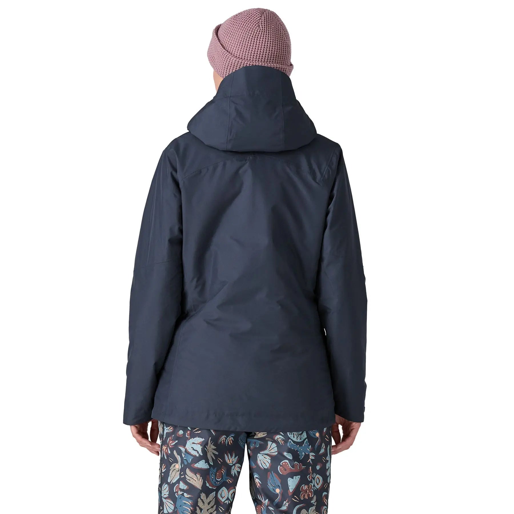 Women's Insulated Powder Town Jacket in Smolder Blue w/Dulse Mauve | Patagonia Bend