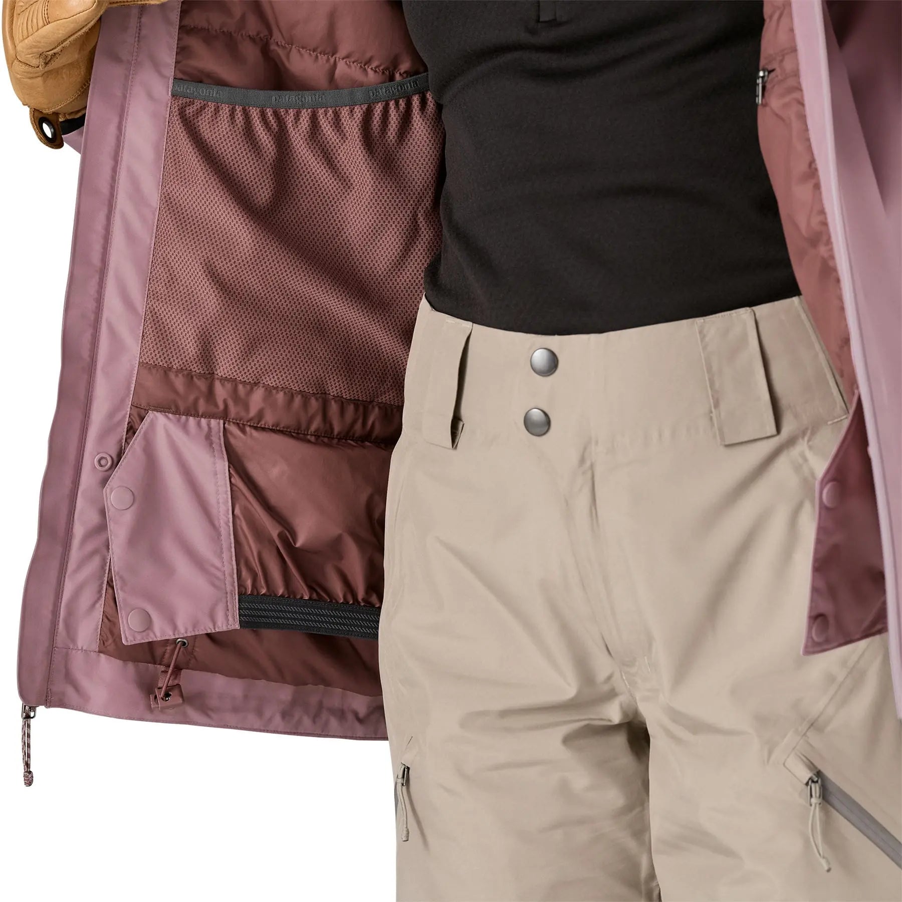 Women's Insulated Powder Town Jacket in Stormy Mauve | Patagonia Bend