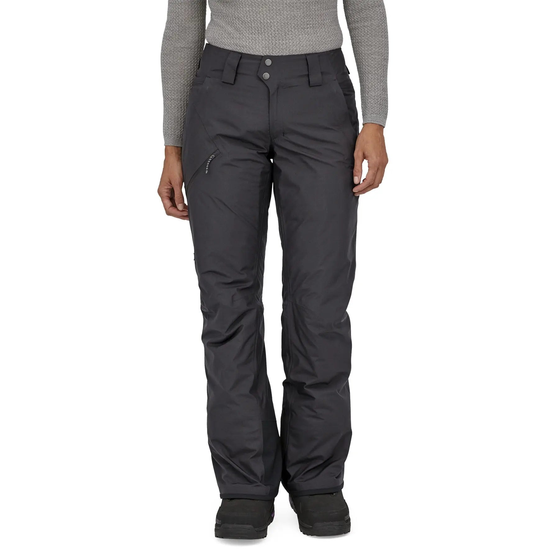 Women's Insulated Powder Town Pants - Regular in Black | Patagonia Bend