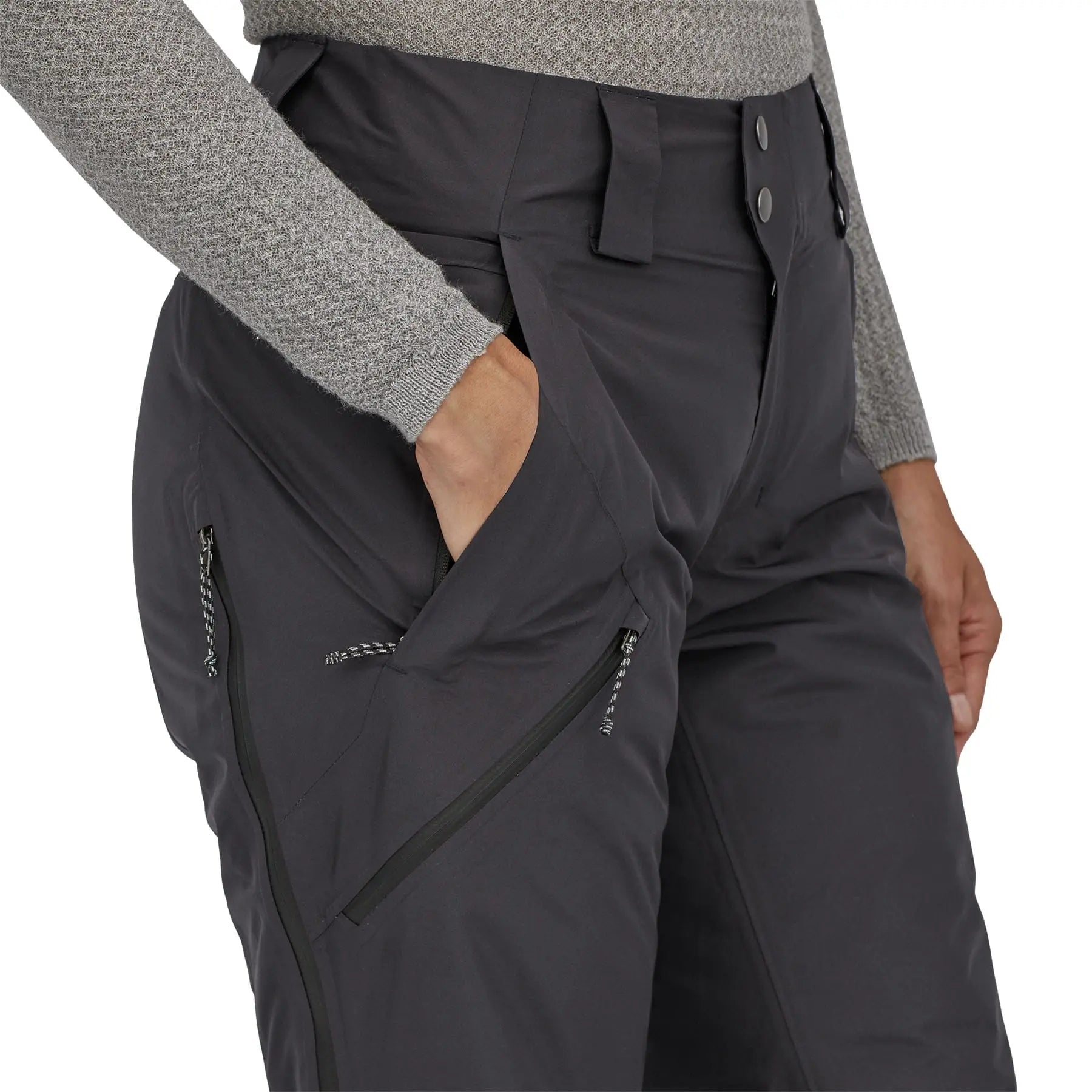 Women's Insulated Powder Town Pants - Regular in Black | Patagonia Bend